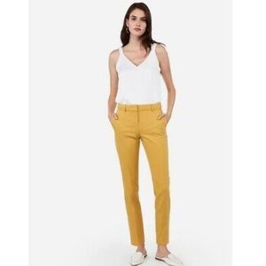 NWT express columnist Yellow Work pants Mid Rise